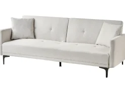 Clearance Sofa rozkładana dla 3 osób LUCAN Jasnobeżowy Sofy Z Funkcją Spania|Wszystkie Sofy