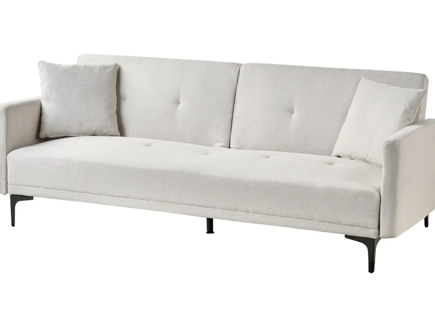 Clearance Sofa rozkładana dla 3 osób LUCAN Jasnobeżowy Sofy Z Funkcją Spania|Wszystkie Sofy