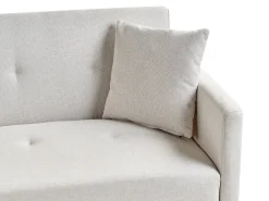 Clearance Sofa rozkładana dla 3 osób LUCAN Jasnobeżowy Sofy Z Funkcją Spania|Wszystkie Sofy