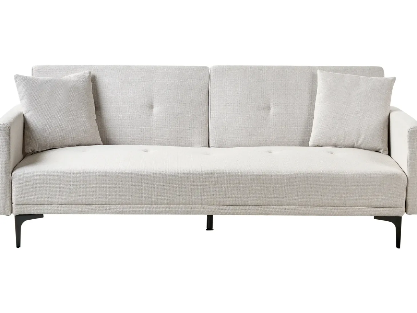 Clearance Sofa rozkładana dla 3 osób LUCAN Jasnobeżowy Sofy Z Funkcją Spania|Wszystkie Sofy