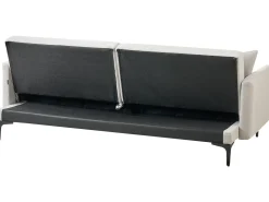 Clearance Sofa rozkładana dla 3 osób LUCAN Jasnobeżowy Sofy Z Funkcją Spania|Wszystkie Sofy