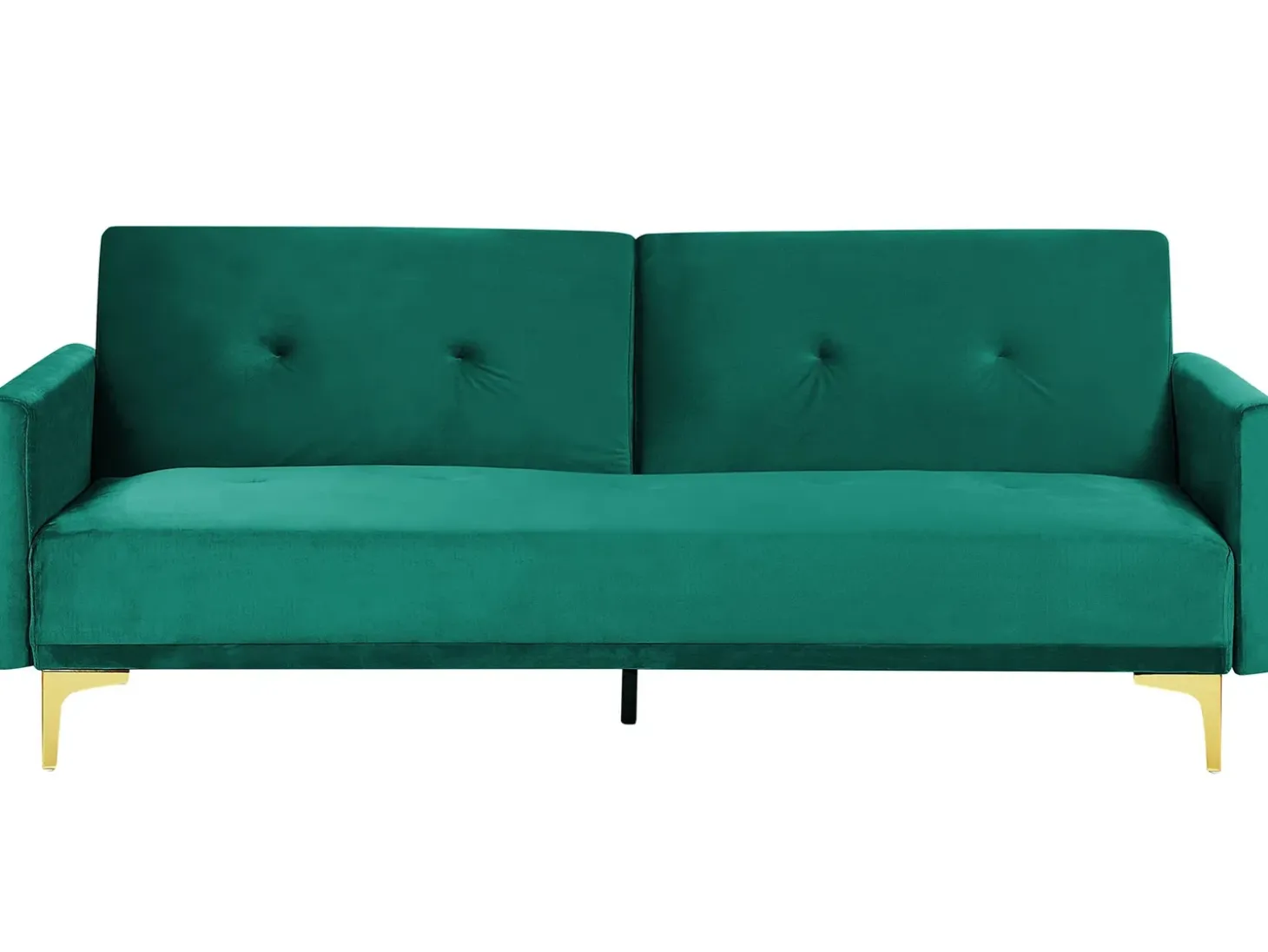 Clearance Sofa rozkładana dla 3 osób LUCAN Welur Szmaragdowy Sofy Z Funkcją Spania|Wszystkie Sofy