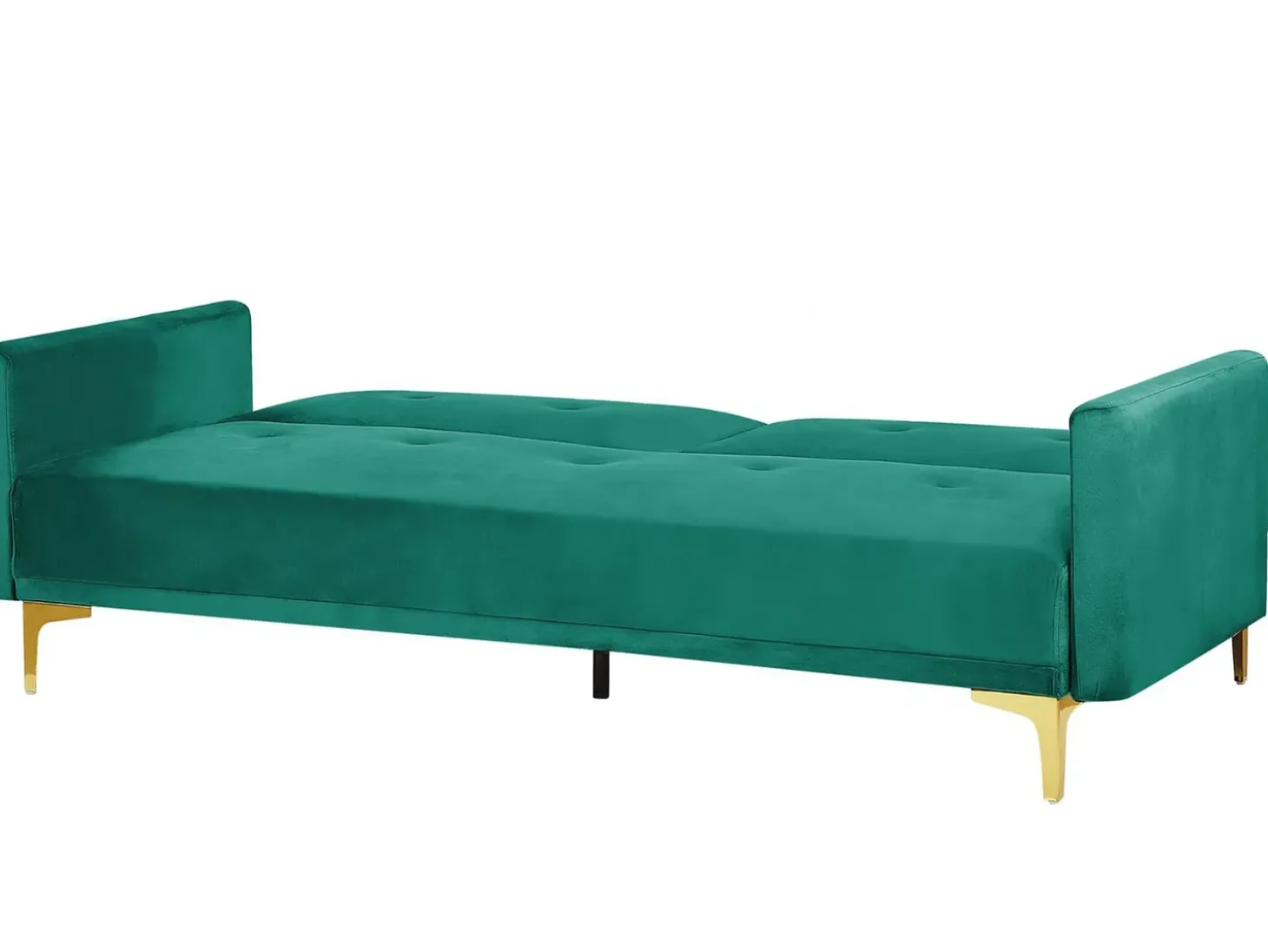 Clearance Sofa rozkładana dla 3 osób LUCAN Welur Szmaragdowy Sofy Z Funkcją Spania|Wszystkie Sofy