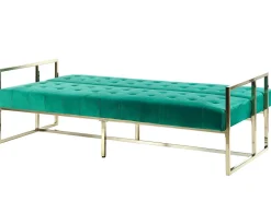 New Sofa rozkładana dla 3 osób MARSTAL Welur Szmaragdowy Sofy Z Funkcją Spania|Wszystkie Sofy