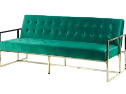 New Sofa rozkładana dla 3 osób MARSTAL Welur Szmaragdowy Sofy Z Funkcją Spania|Wszystkie Sofy