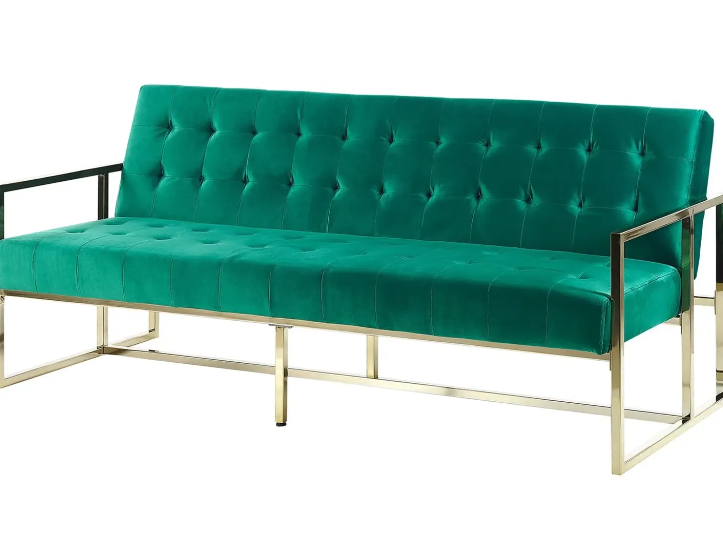 New Sofa rozkładana dla 3 osób MARSTAL Welur Szmaragdowy Sofy Z Funkcją Spania|Wszystkie Sofy