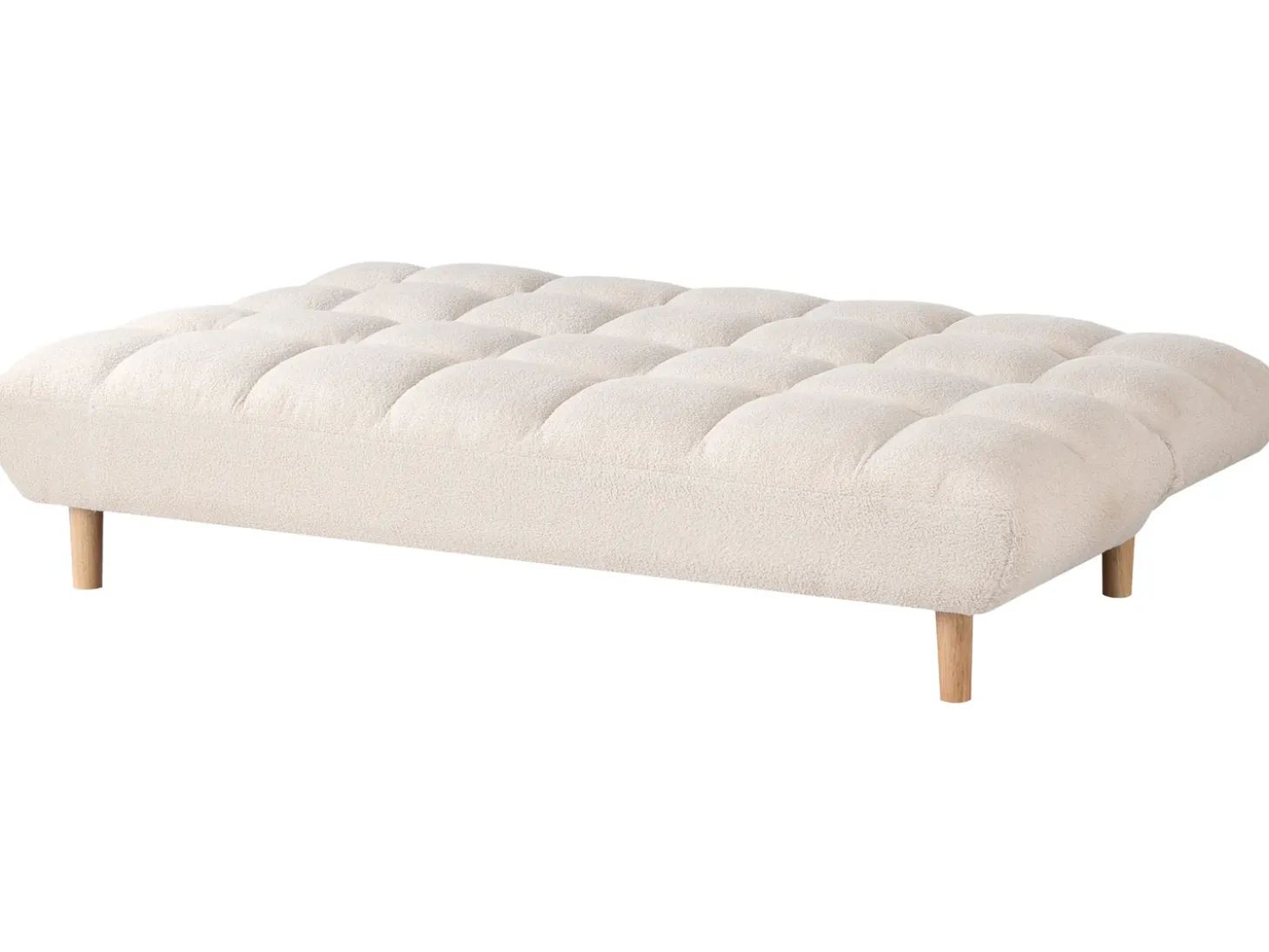 New Sofa rozkładana dla 2 osób RISOR Boucle Złamana biel Sofy Z Funkcją Spania|Wszystkie Sofy