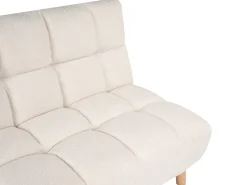 New Sofa rozkładana dla 2 osób RISOR Boucle Złamana biel Sofy Z Funkcją Spania|Wszystkie Sofy