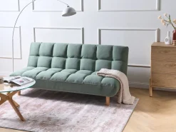 Clearance Sofa rozkładana dla 2 osób RISOR Jasnozielony Sofy Z Funkcją Spania|Wszystkie Sofy