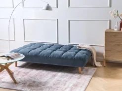 Outlet Sofa rozkładana dla 2 osób RISOR Niebieski Sofy Z Funkcją Spania|Wszystkie Sofy