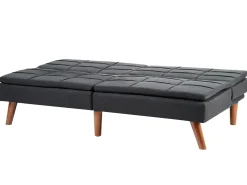 Best Sofa rozkładana dla 3 osób RONNE Czarny Sofy Z Funkcją Spania|Wszystkie Sofy