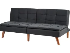 Best Sofa rozkładana dla 3 osób RONNE Czarny Sofy Z Funkcją Spania|Wszystkie Sofy