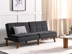Best Sofa rozkładana dla 3 osób RONNE Czarny Sofy Z Funkcją Spania|Wszystkie Sofy