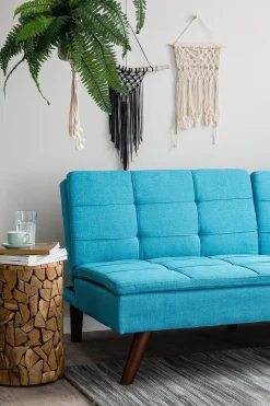 Sofa rozkładana dla 3 osób RONNE Turkusowy