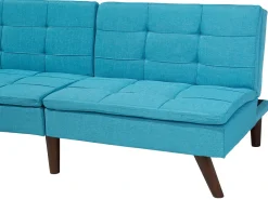 Sofa rozkładana dla 3 osób RONNE Turkusowy
