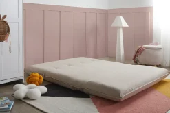 New Sofa rozkładana dla 2 osób ROROS Len syntetyczny Dzieci Sofy Z Funkcją Spania|Wszystkie Sofy