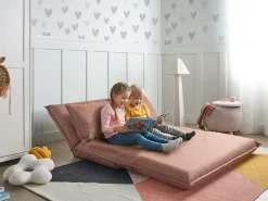 Online Sofa rozkładana dla 2 osób ROROS Len syntetyczny Dzieci Sofy Z Funkcją Spania|Wszystkie Sofy