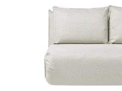 Hot Sofa rozkładana dla 2 osób ROROS Len syntetyczny Złamana biel Dzieci Sofy Z Funkcją Spania|Wszystkie Sofy