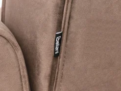 Outlet Sofa rozkładana dla 3 osób SELNES Welur Brązowy Sofy Z Funkcją Spania|Wszystkie Sofy