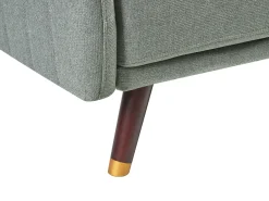 Best Sofa rozkładana dla 3 osób SENJA Len syntetyczny Jasnozielony Sofy Z Funkcją Spania|Wszystkie Sofy