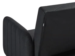 Discount Sofa rozkładana dla 3 osób SENJA Czarny Sofy Z Funkcją Spania|Wszystkie Sofy