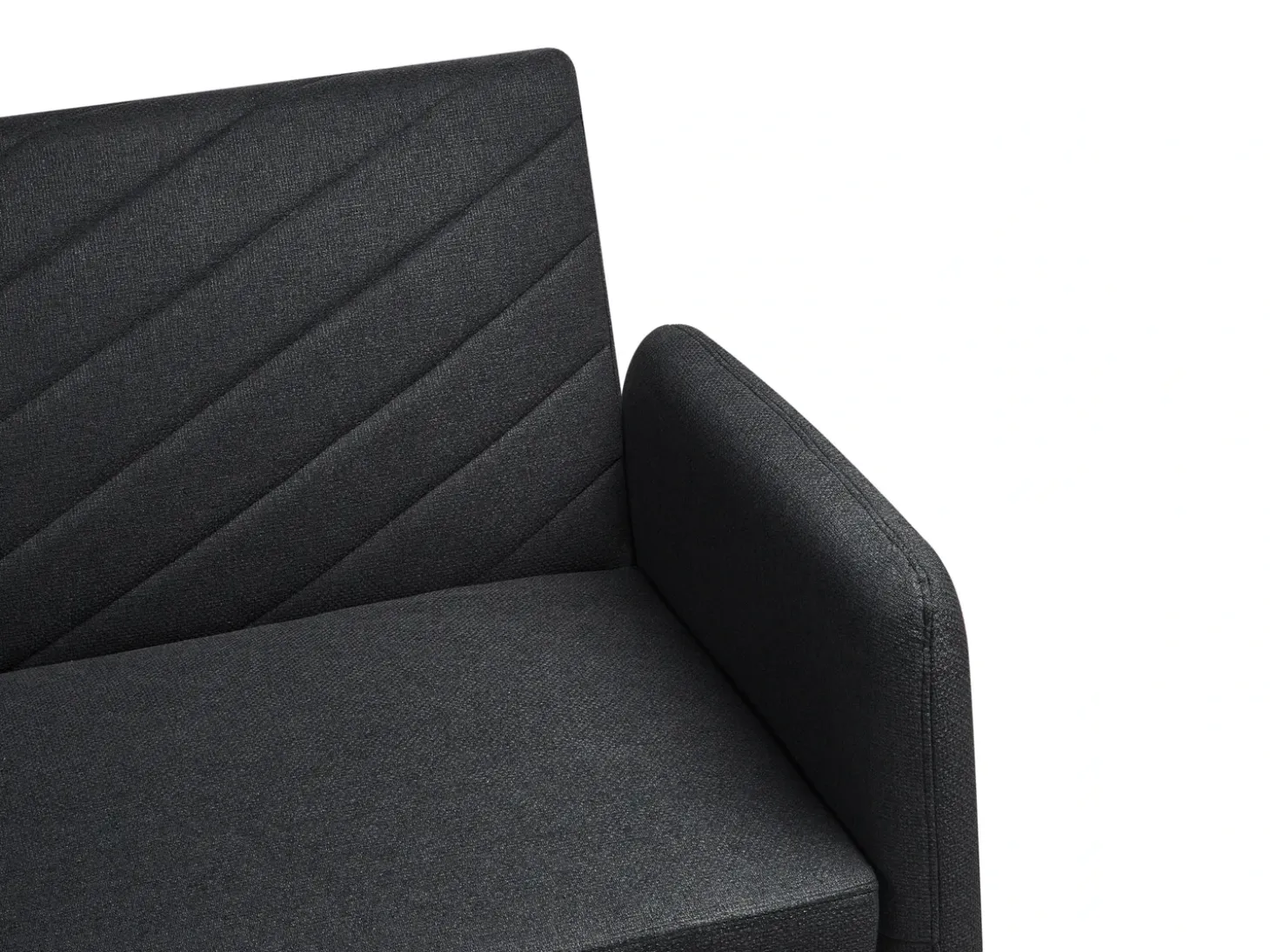 Discount Sofa rozkładana dla 3 osób SENJA Czarny Sofy Z Funkcją Spania|Wszystkie Sofy