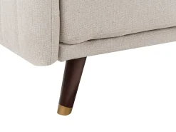 Sale Sofa rozkładana dla 3 osób SENJA Len syntetyczny Jasnobeżowy Sofy Z Funkcją Spania|Wszystkie Sofy