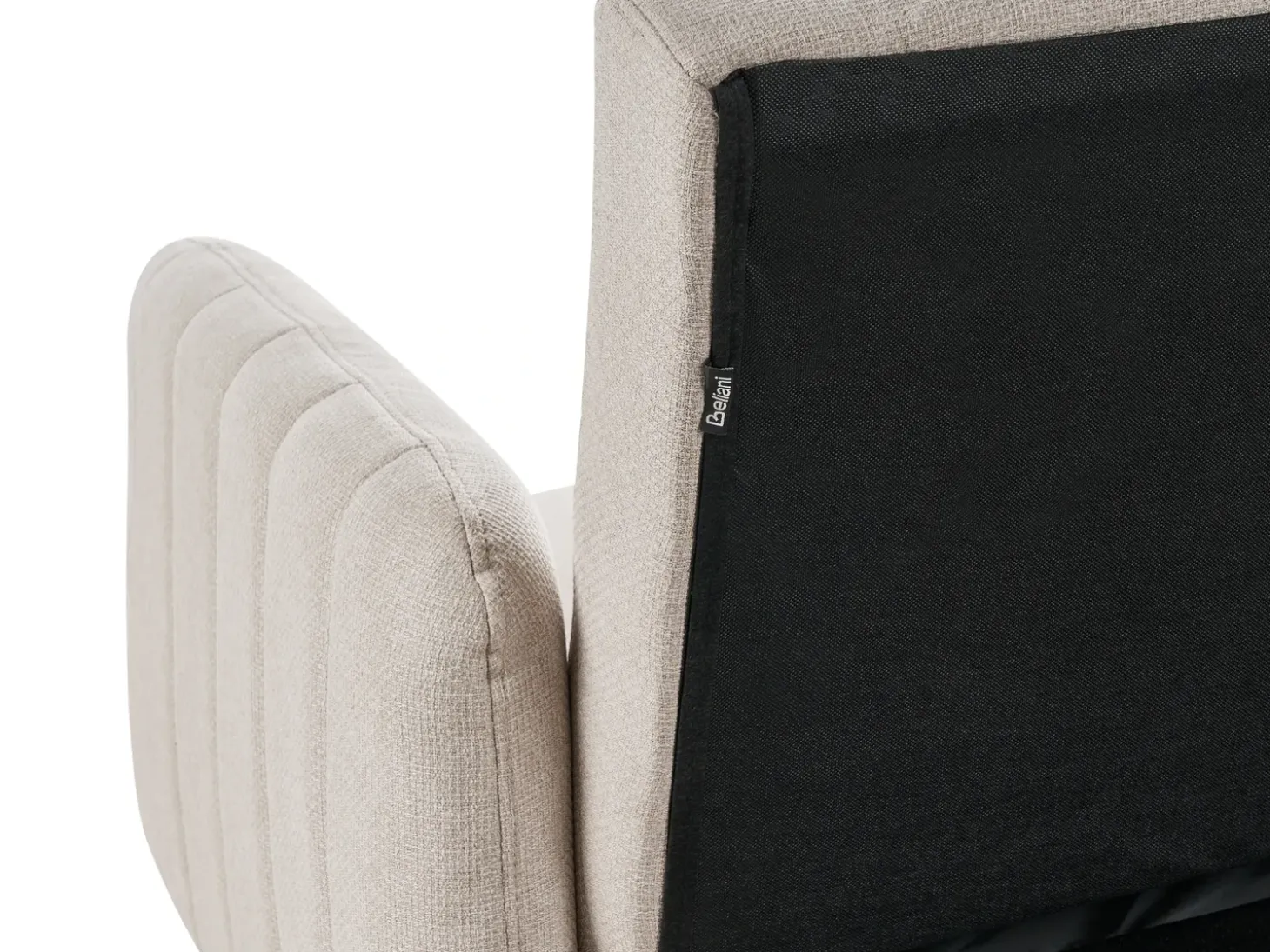 Sale Sofa rozkładana dla 3 osób SENJA Len syntetyczny Jasnobeżowy Sofy Z Funkcją Spania|Wszystkie Sofy