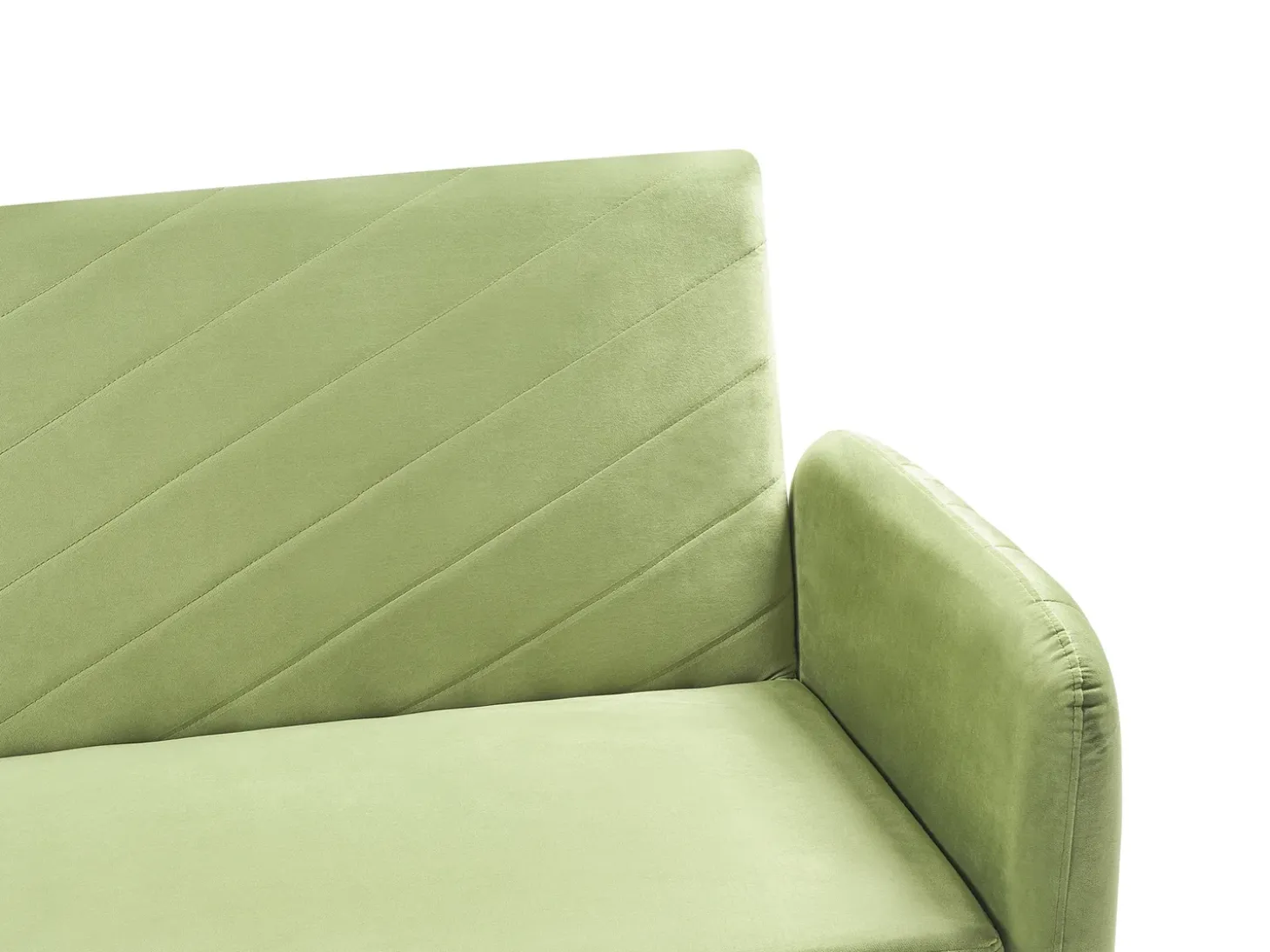 Online Sofa rozkładana dla 3 osób SENJA Welur Oliwkowy Sofy Z Funkcją Spania|Wszystkie Sofy