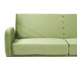 Online Sofa rozkładana dla 3 osób SENJA Welur Oliwkowy Sofy Z Funkcją Spania|Wszystkie Sofy