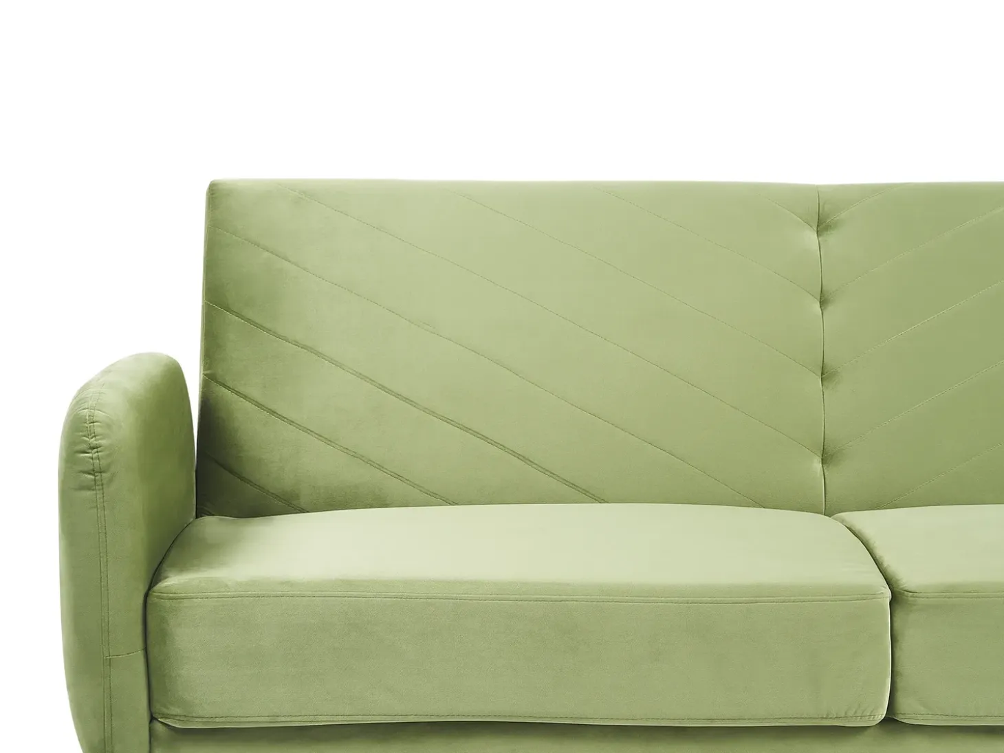 Online Sofa rozkładana dla 3 osób SENJA Welur Oliwkowy Sofy Z Funkcją Spania|Wszystkie Sofy