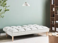 Hot Sofa rozkładana dla 3 osób SILJAN Złamana biel Sofy Z Funkcją Spania|Wszystkie Sofy