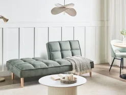 Clearance Sofa rozkładana dla 3 osób SILJAN Jasnozielony Sofy Z Funkcją Spania|Wszystkie Sofy