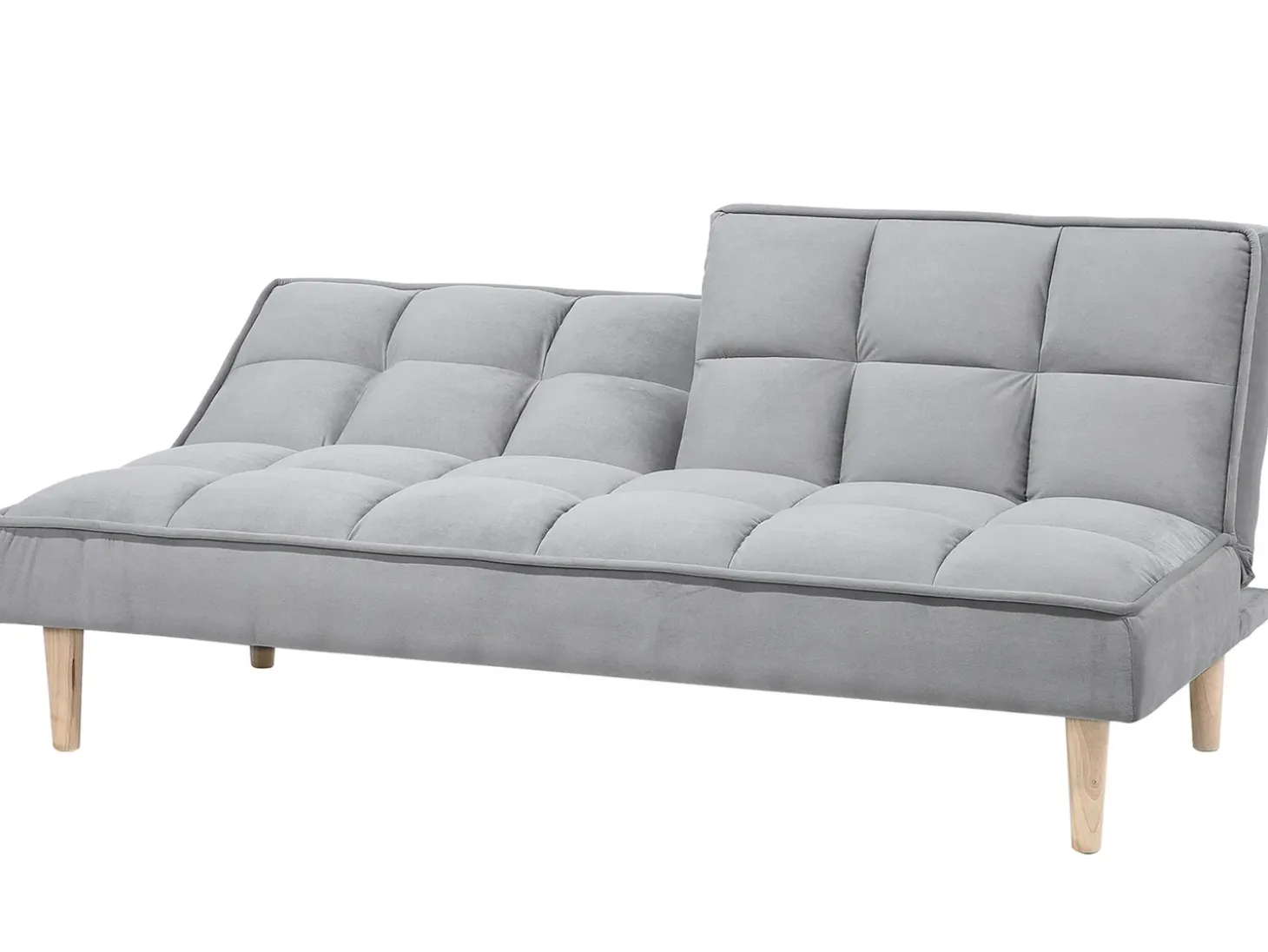 Sofa rozkładana dla 3 osób SILJAN Jasnoszary Szary