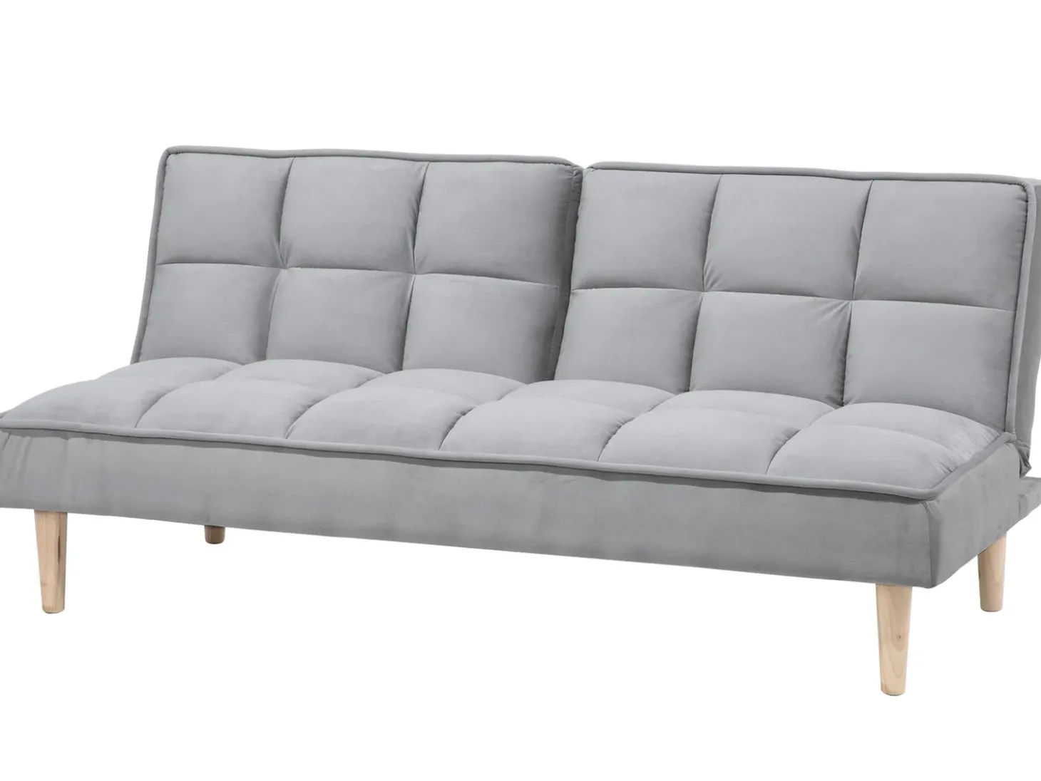 Sofa rozkładana dla 3 osób SILJAN Jasnoszary Szary