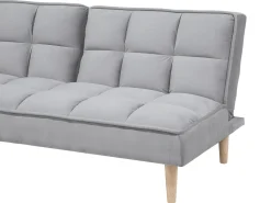Sofa rozkładana dla 3 osób SILJAN Jasnoszary Szary