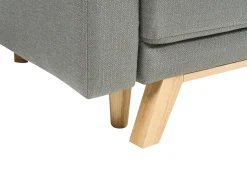 Sofa rozkładana dla 3 osób SIRO Szary ze schowkiem Lewostronny