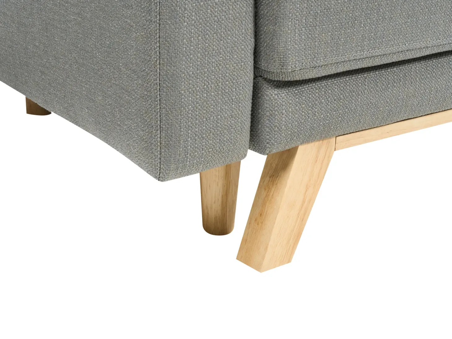 Sofa rozkładana dla 3 osób SIRO Szary ze schowkiem Lewostronny