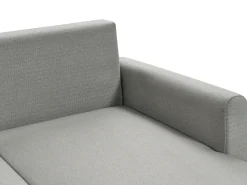 Sofa rozkładana dla 3 osób SIRO Szary ze schowkiem Lewostronny