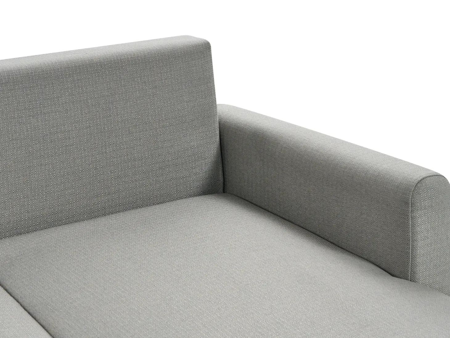 Sofa rozkładana dla 3 osób SIRO Szary ze schowkiem Lewostronny