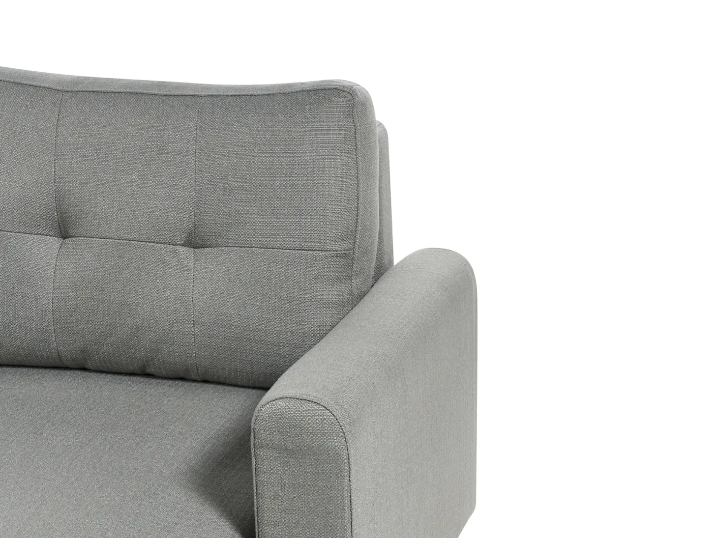 Sofa rozkładana dla 3 osób SIRO Szary ze schowkiem Lewostronny