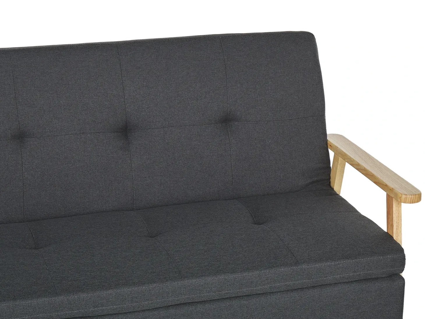 Outlet Sofa rozkładana dla 3 osób TJORN Ciemnoszary Sofy Z Funkcją Spania|Wszystkie Sofy