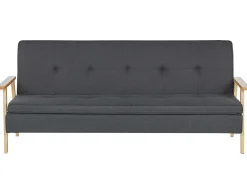 Outlet Sofa rozkładana dla 3 osób TJORN Ciemnoszary Sofy Z Funkcją Spania|Wszystkie Sofy