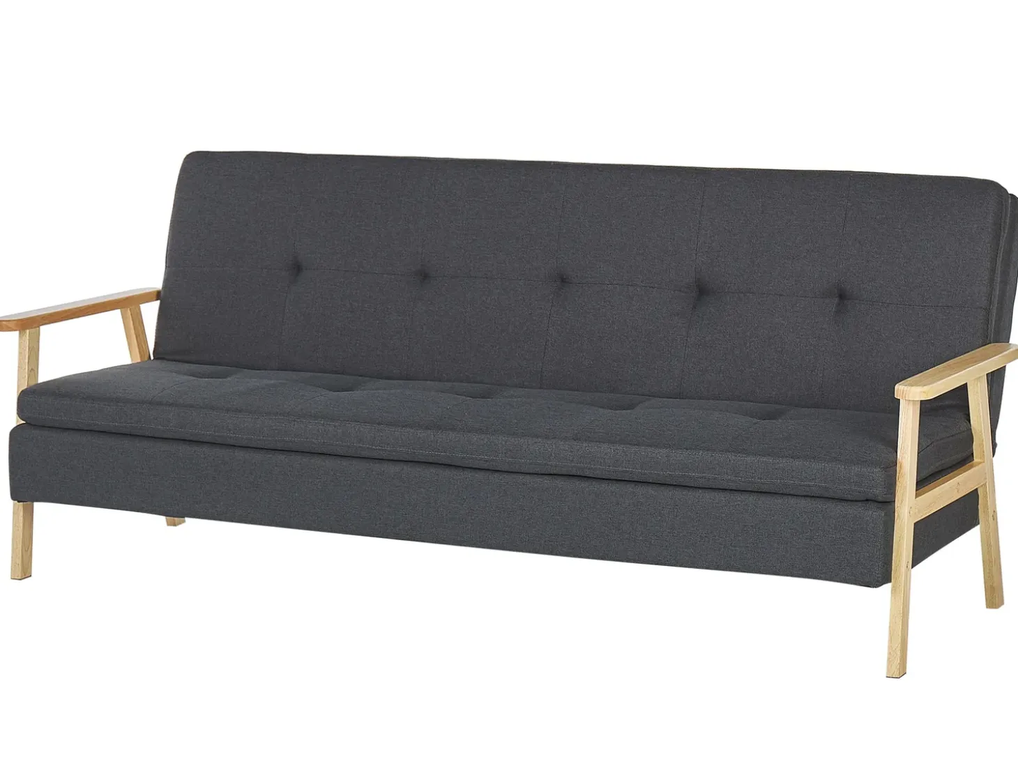 Outlet Sofa rozkładana dla 3 osób TJORN Ciemnoszary Sofy Z Funkcją Spania|Wszystkie Sofy