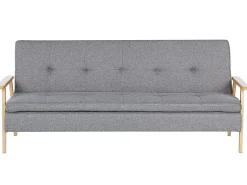 Sofa rozkładana dla 3 osób TJORN Jasnoszary Sofy Z Funkcją Spania|Wszystkie Sofy