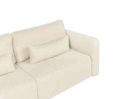 Hot Sofa rozkładana dla 3 osób VAXHOLM Boucle Złamana biel ze schowkiem Sofy Z Funkcją Spania|Wszystkie Sofy