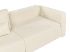 Hot Sofa rozkładana dla 3 osób VAXHOLM Boucle Złamana biel ze schowkiem Sofy Z Funkcją Spania|Wszystkie Sofy