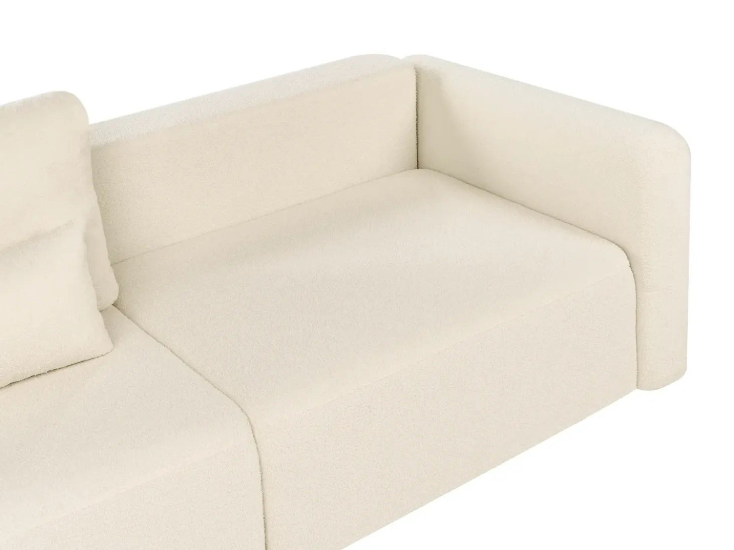 Hot Sofa rozkładana dla 3 osób VAXHOLM Boucle Złamana biel ze schowkiem Sofy Z Funkcją Spania|Wszystkie Sofy