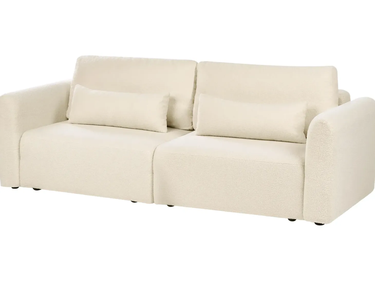 Hot Sofa rozkładana dla 3 osób VAXHOLM Boucle Złamana biel ze schowkiem Sofy Z Funkcją Spania|Wszystkie Sofy