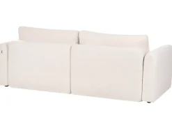 New Sofa rozkładana dla 3 osób VAXHOLM Boucle Jasnobeżowy ze schowkiem Sofy Z Funkcją Spania|Wszystkie Sofy